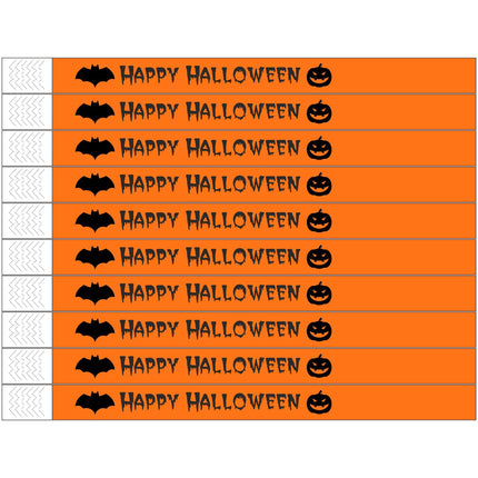 Einlassbänder Tyrex 'Happy Halloween' - pro 100 Stück