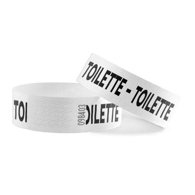 TYREX Einlassbänder 'Toilette' - pro 100 Stück