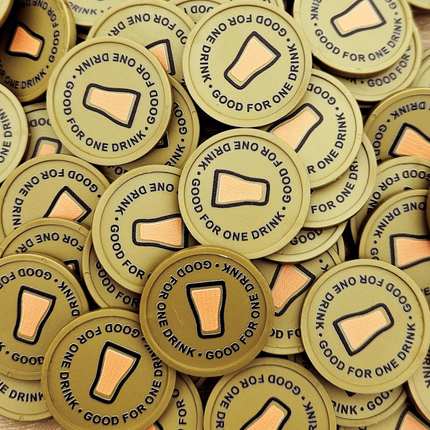 Wertmarken Chips One drink - 100 Stück