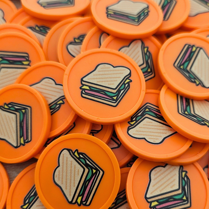 Wertmarken Chips Sandwich - 100 Stück