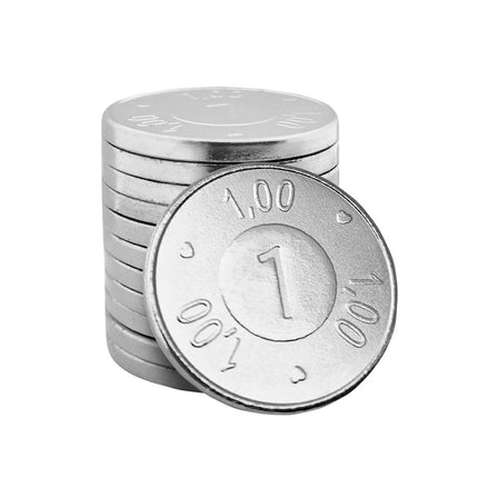 Testmünze 1€-Format