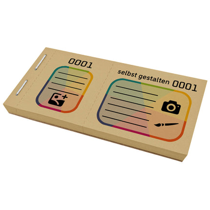 Große Lose selbst gestalten Vollfarbdruck - 600 Abrisse