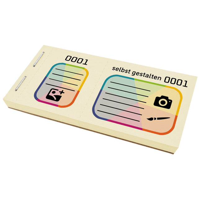 Große Lose selbst gestalten Vollfarbdruck - 600 Abrisse