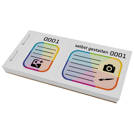 Große Lose selbst gestalten Vollfarbdruck - 600 Abrisse