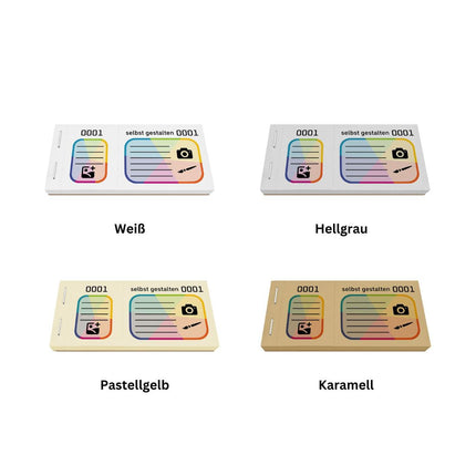 Große Lose selbst gestalten Vollfarbdruck - 600 Abrisse