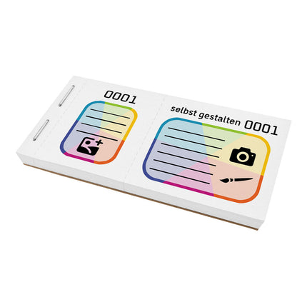 Große Lose selbst gestalten Vollfarbdruck - 600 Abrisse