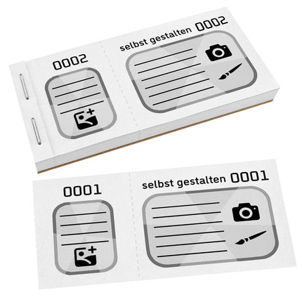 XXL Lose selbst gestalten Schwarzdruck - 300 Abrisse