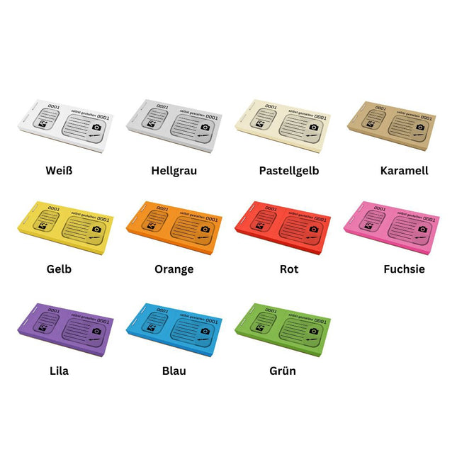 XXL Lose selbst gestalten Schwarzdruck - 300 Abrisse