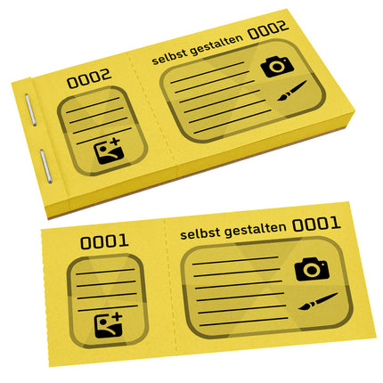 Große Lose selbst gestalten Schwarzdruck - 600 Abrisse