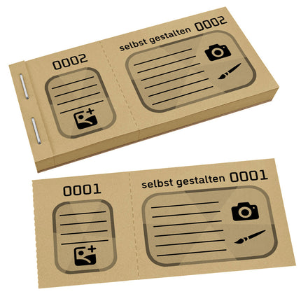 XXL Lose selbst gestalten Schwarzdruck - 300 Abrisse