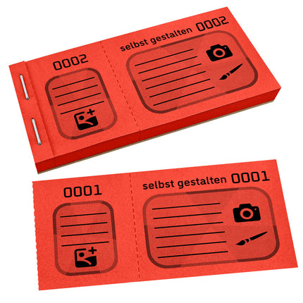 XXL Lose selbst gestalten Schwarzdruck - 300 Abrisse