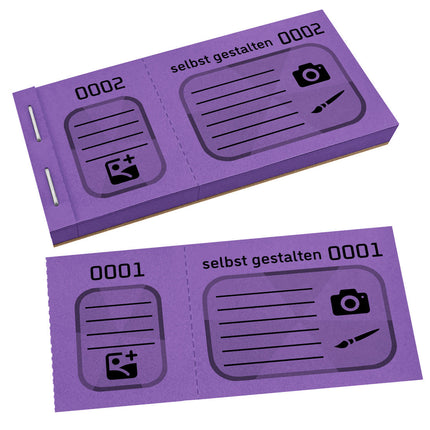 XXL Lose selbst gestalten Schwarzdruck - 300 Abrisse