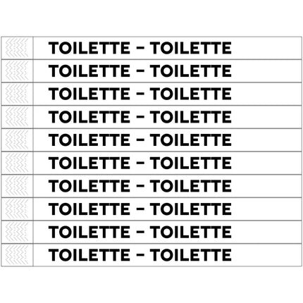 TYREX Einlassbänder 'Toilette' - pro 100 Stück