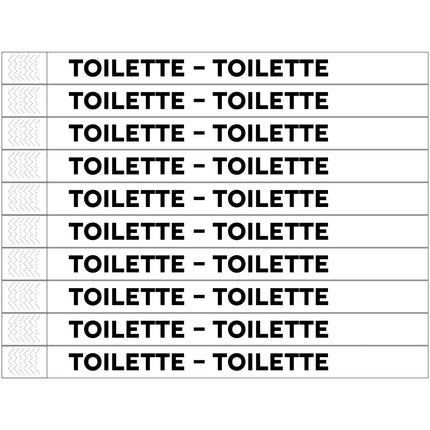 TYREX Einlassbänder 'Toilette' - pro 100 Stück