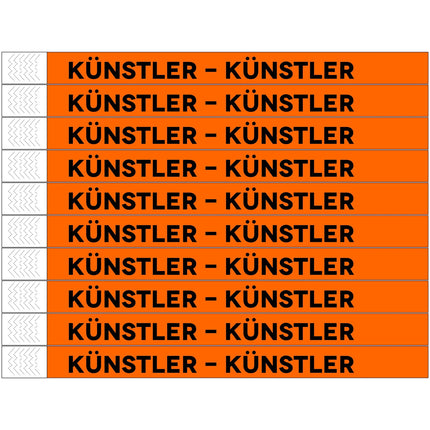 TYREX Einlassbänder 'Künstler' - pro 100 Stück