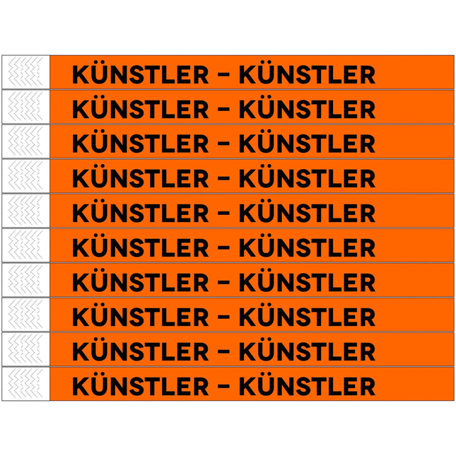 TYREX Einlassbänder 'Künstler' - pro 100 Stück