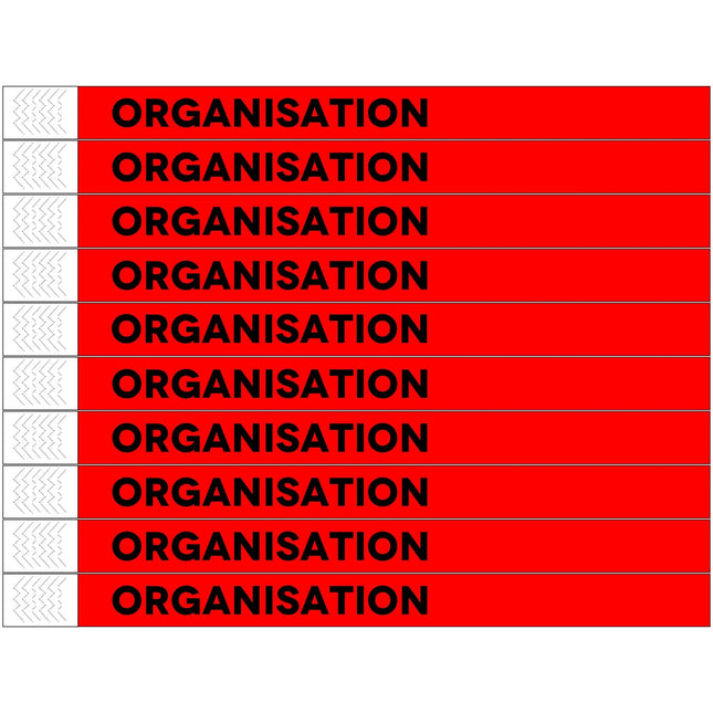 Tyrex Einlassbänder 'Organisation' - pro 100 Stück