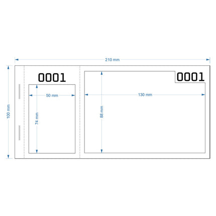 XXL Lose selbst gestalten Schwarzdruck - 300 Abrisse