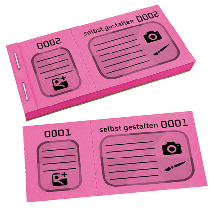 XXL Lose selbst gestalten Schwarzdruck - 300 Abrisse