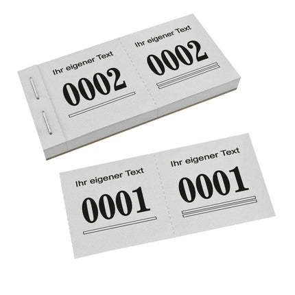 Nummernblock Safe eigener Text - 1000 Abrisse