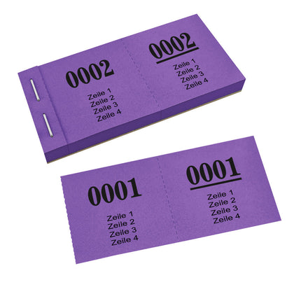 Losnummern eigener Text - 1000 Abrisse