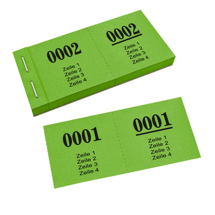 Losnummern eigener Text - 1000 Abrisse