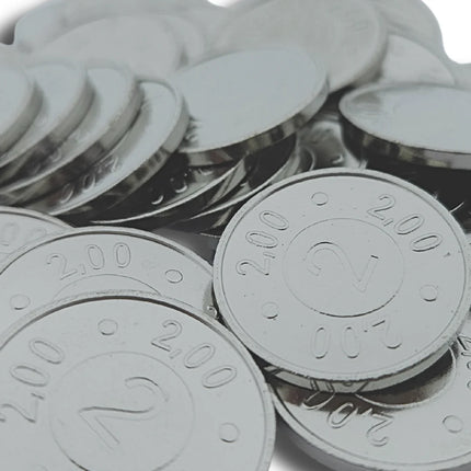 Einkaufswagenmünze 2€-Format - 100 Stück