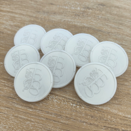 Wertmarken Chips eigenes Relief Ø29mm - 1000 Stück