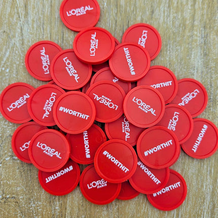 Einkaufswagenchip 1€-Format, selbst gestalten - 100 Stück