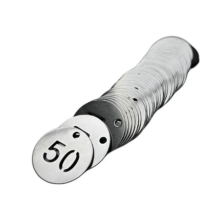 Zahlenmarke Ø30 mm ausgestanzt - pro Set