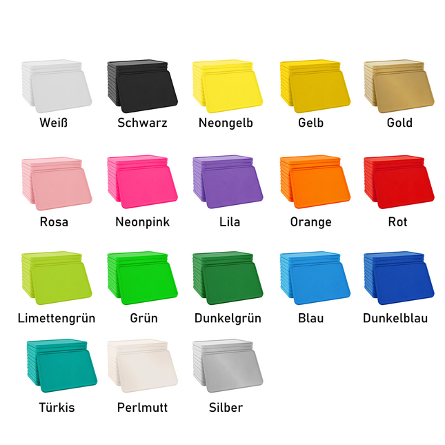 Fahrchips selbst gestalten Rechteck, 50 x 35 mm - 1000 Stück