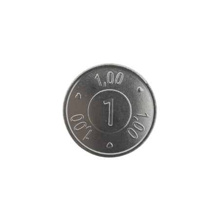 Einkaufswagenmünze 1€-Format - 100 Stück