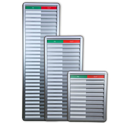 Anwesenheitstafel Professional IN/OUT - 30 Personen