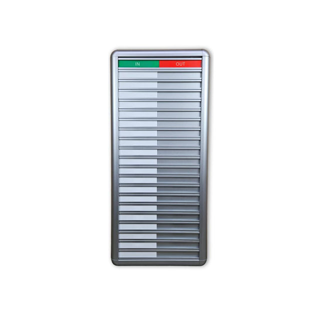 Anwesenheitstafel Professional IN/OUT - 20 Personen