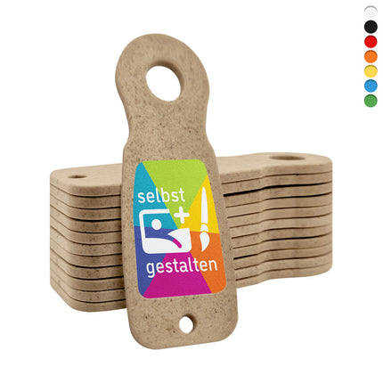 Einkaufswagenlöser selbst gestalten Caddy Key Holzfaser - 100 Stück