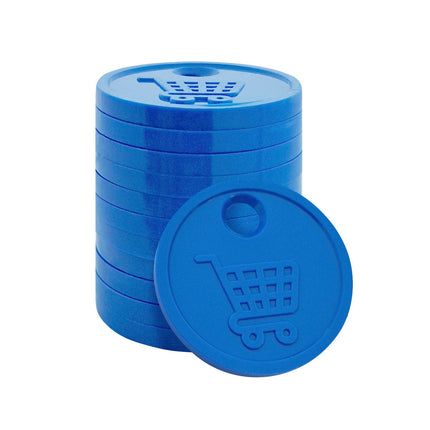 Einkaufswagenchip Einseitige Gestaltung - 100 Stück