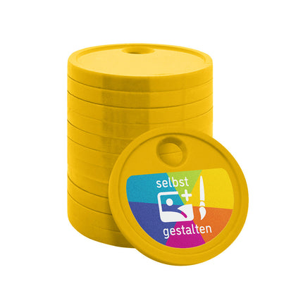 Einkaufswagenchip Einseitige Gestaltung - 100 Stück