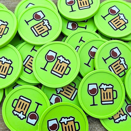 Wertmarken Chips Bier & Wein - 100 Stück