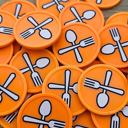 Wertmarken Chips Löffel & Gabel - 100 Stück