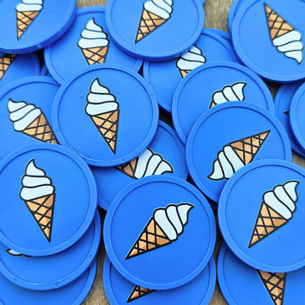 Wertmarken Chips Softeis - 100 Stück