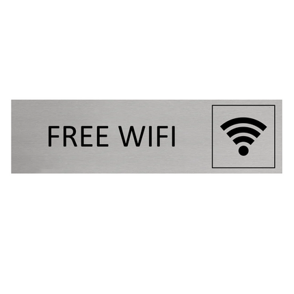 Türschild Free Wi-Fi