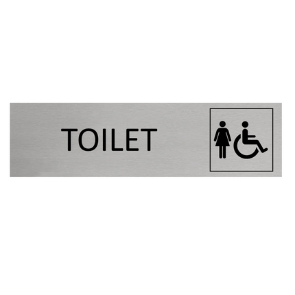 Türschild Toilet Damen & Barrierefrei