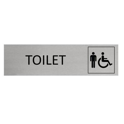 Türschild Toilet Herren & Barrierefrei