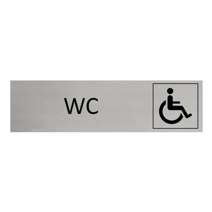 Türschild WC barrierefrei