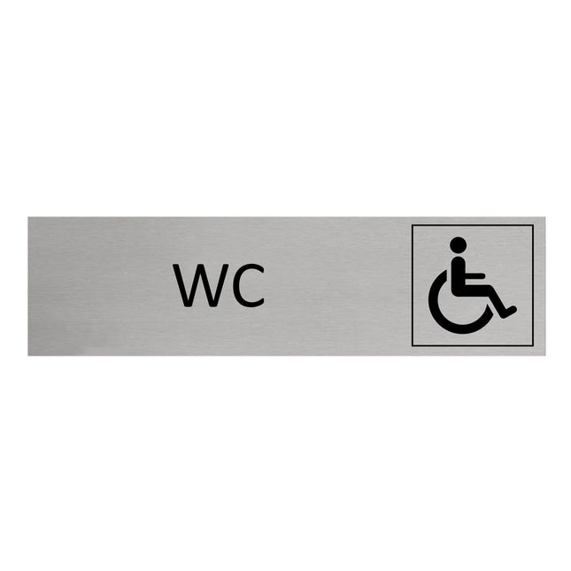 Türschild WC barrierefrei