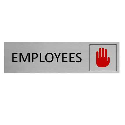 Türschild Employees