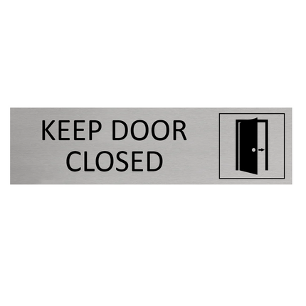 Türschild Keep Door Closed