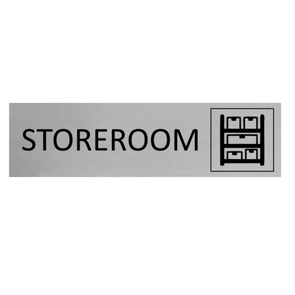 Türschild Storeroom