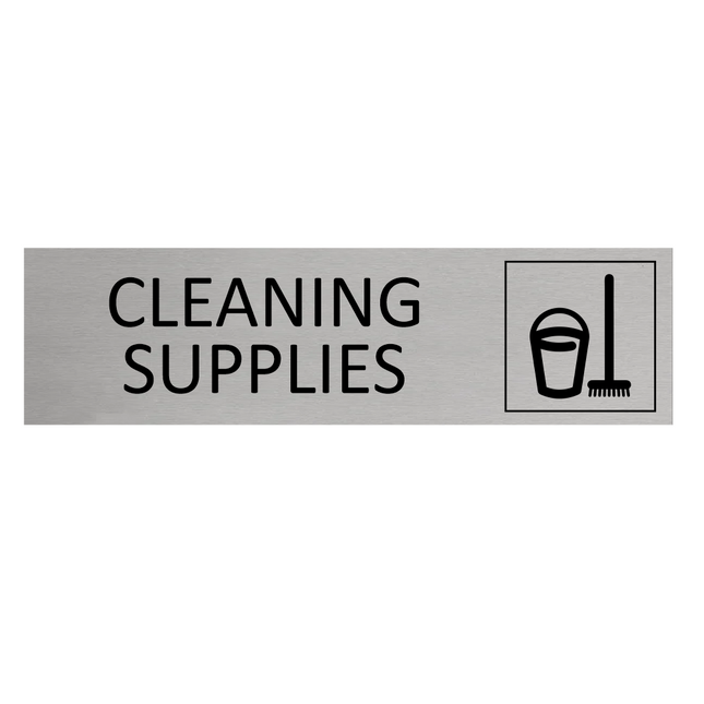Türschild Cleaning Supplies