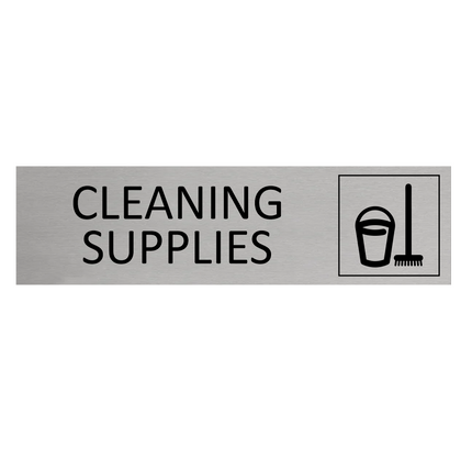 Türschild Cleaning Supplies